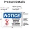 Signmission No Ignition Sources Turn Off Sign, Vinyl Decal, 7in W x 5in L, 2PK OS-2PACK-NS-D-57-L-14667 - alternate 5